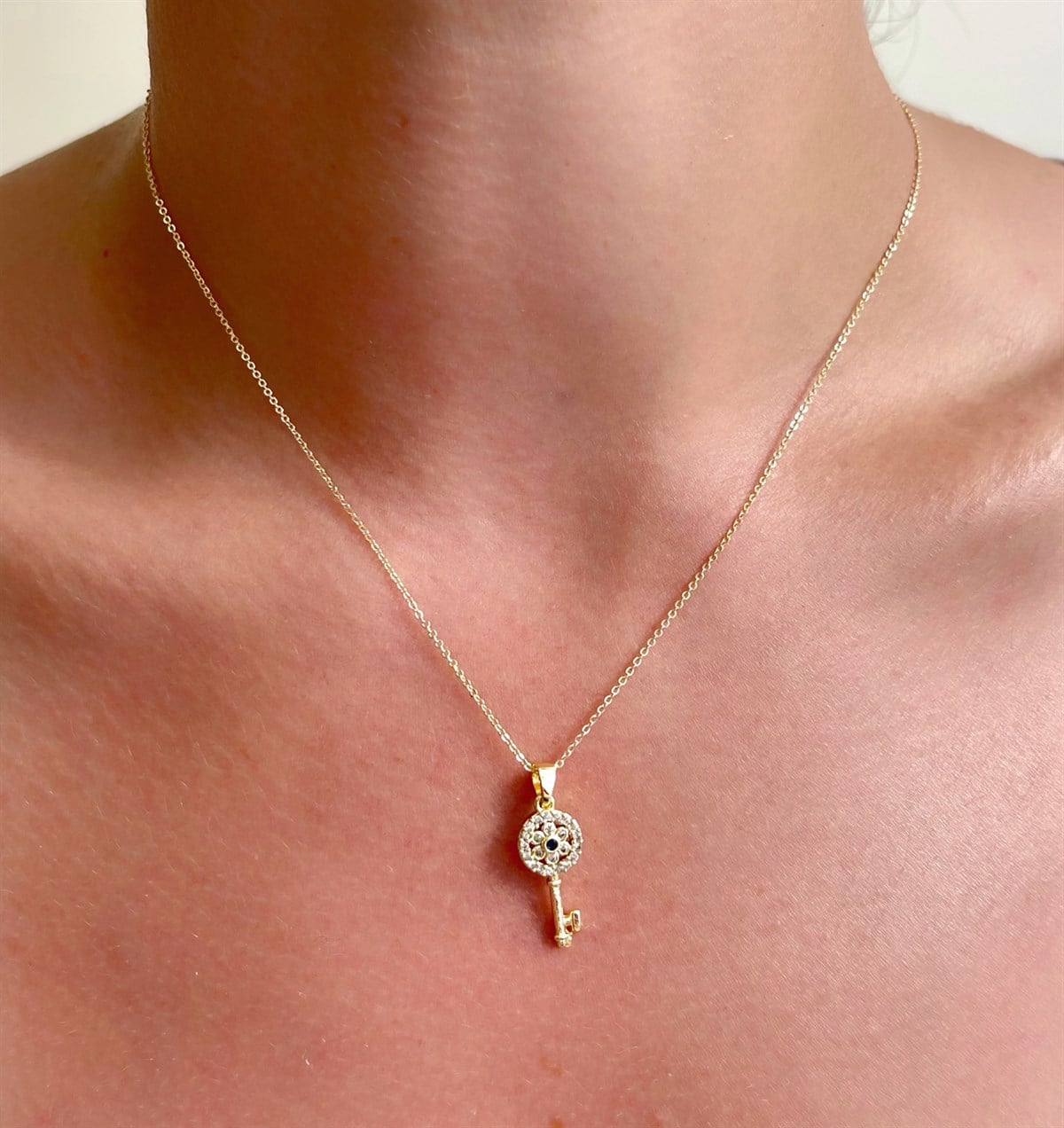 Şans Anahtarı Tasarımlı KolyegiftmodaGmky100015