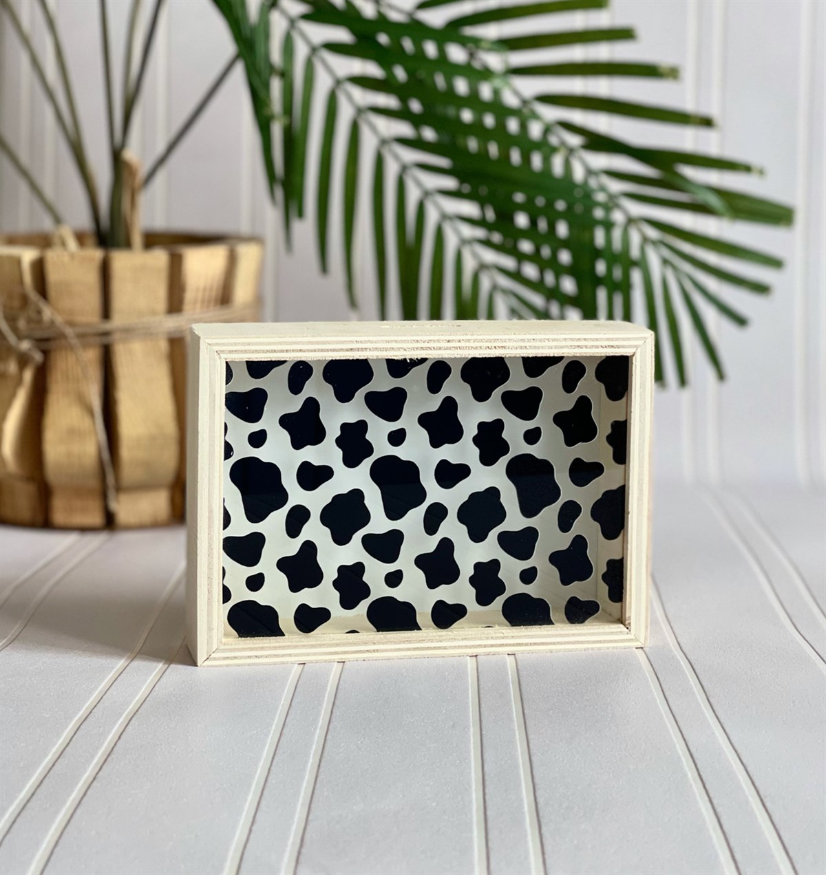 İnek Tasarımlı Ahşap KumbaragiftmodaGmk100002	