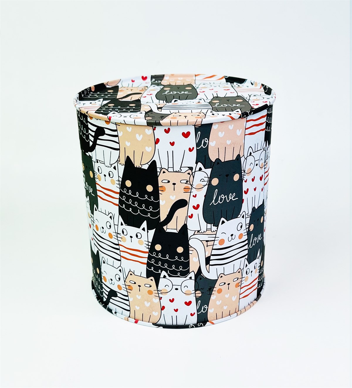 Be Free Cat Tasarımlı Büyük Boy Mat Metal KumbaragiftmodaGmkbr00005