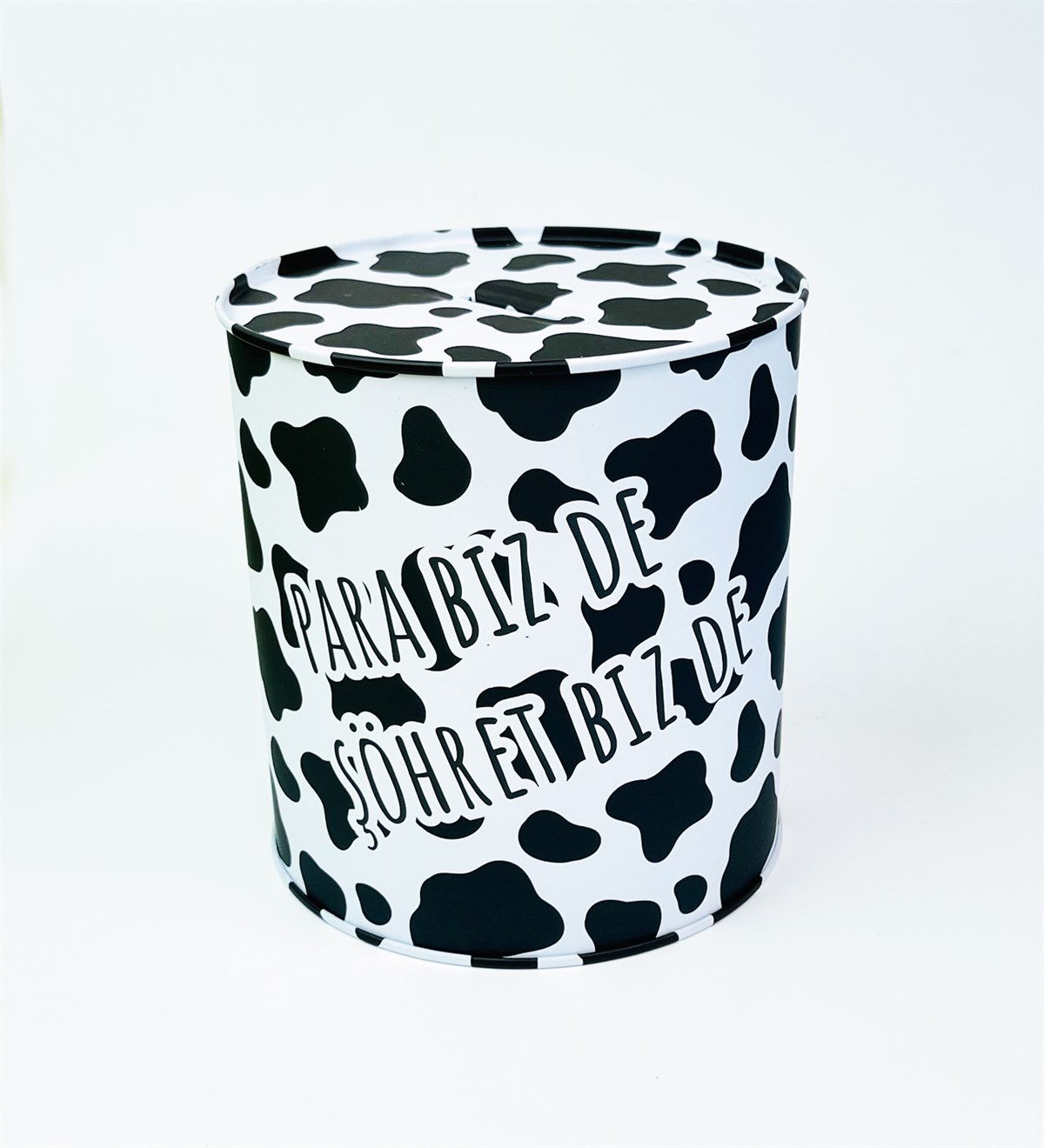 Para Bizde Şöhret Bizde Tasarımlı Büyük Boy Mat Metal KumbaragiftmodaGmkbr00006