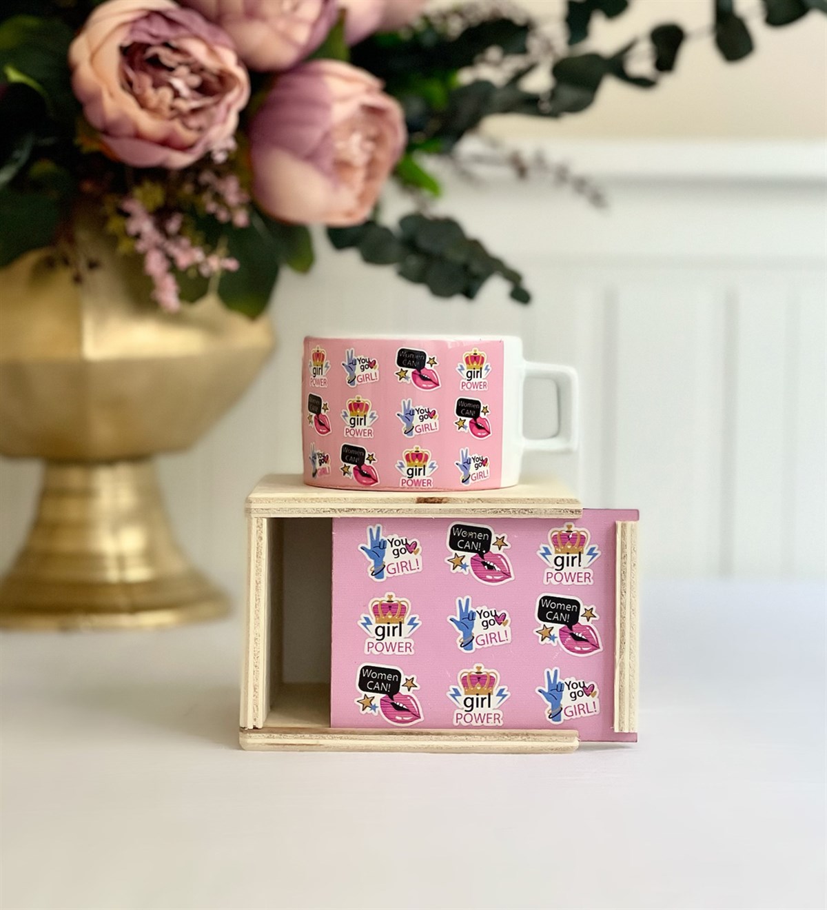 Woman Can Tasarımlı Kutulu KupaGiftmodaGmkp100143