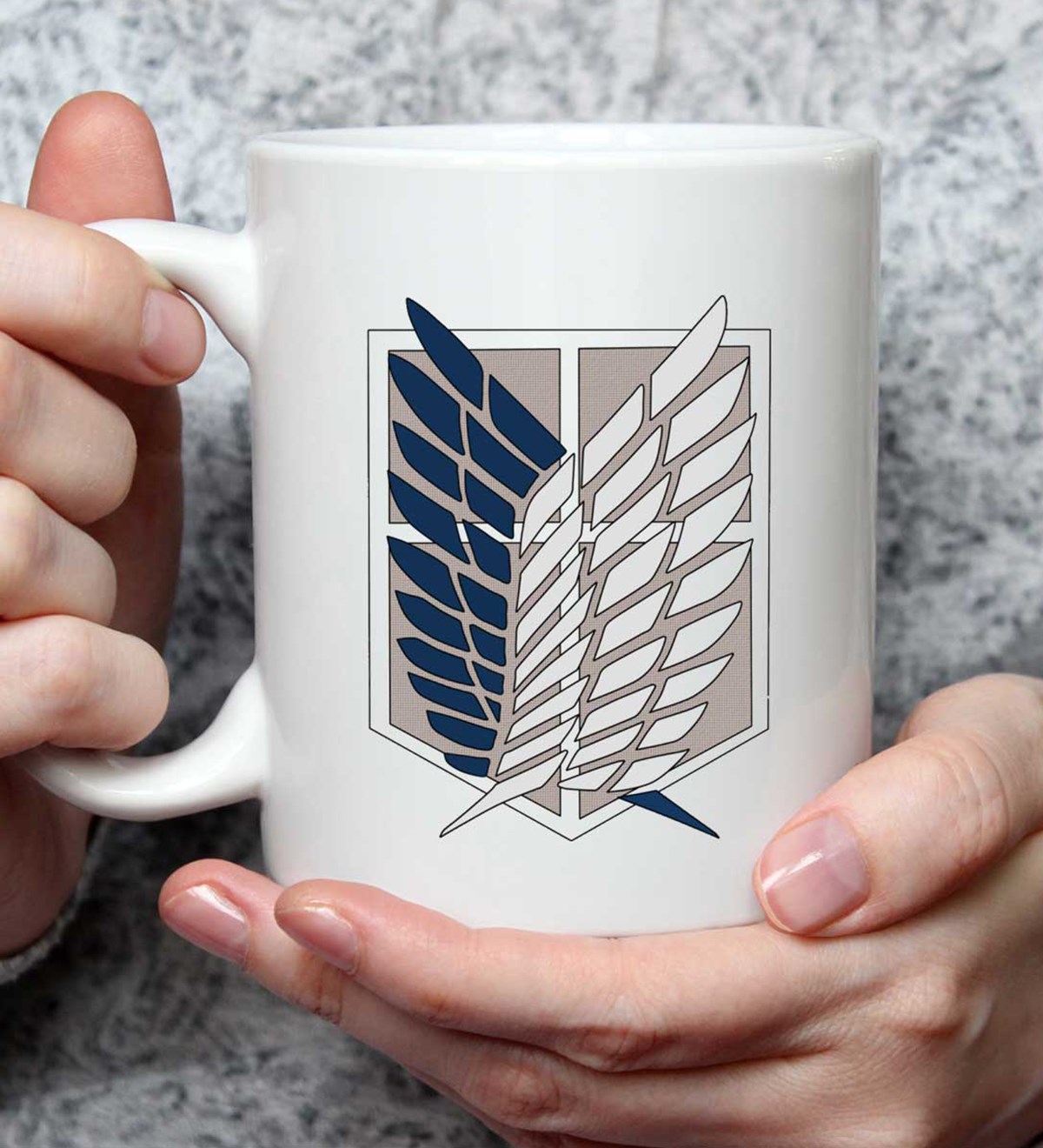 Attack On Titan Logo Tasarımlı Kupa BardakgiftmodaGmkp100522