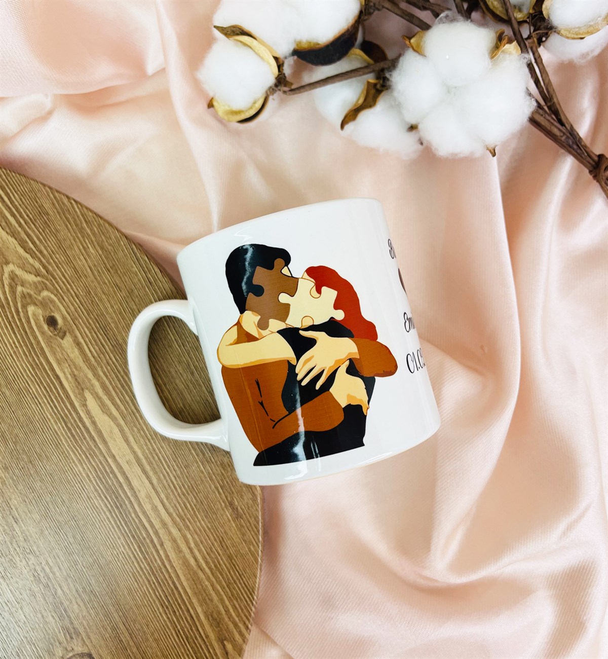 Kişiye Özel Yapboz Aşk Tasarımlı Kupa BardakgiftmodaGmkp100382