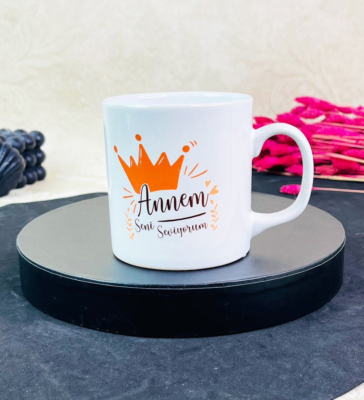 Annem Seni Seviyorum Tasarımlı Kupa BardakgiftmodaGmkp100554
