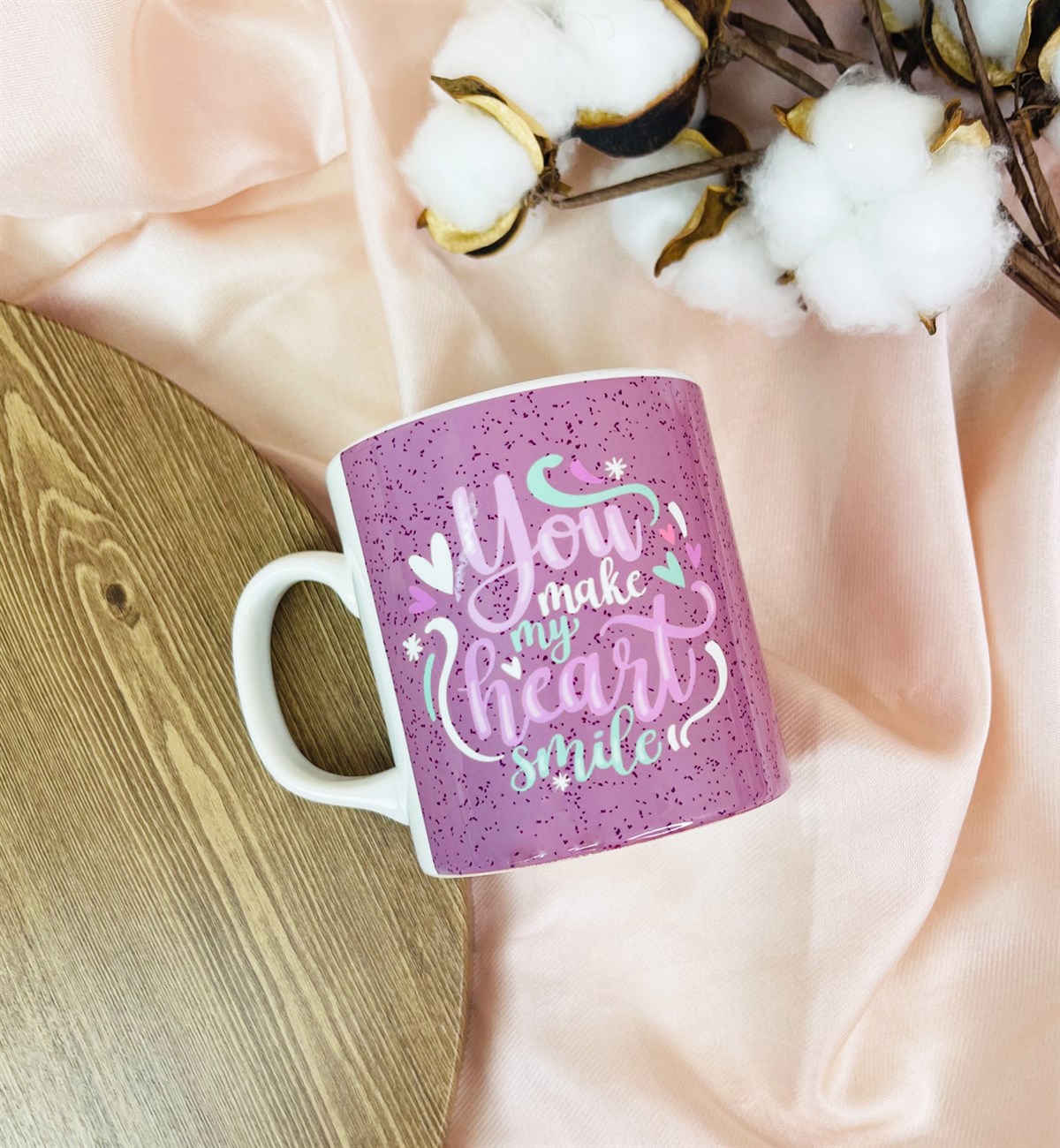 Kalbimi Gülümsetiyorsun Tasarımlı Kupa BardakgiftmodaGmkp100387