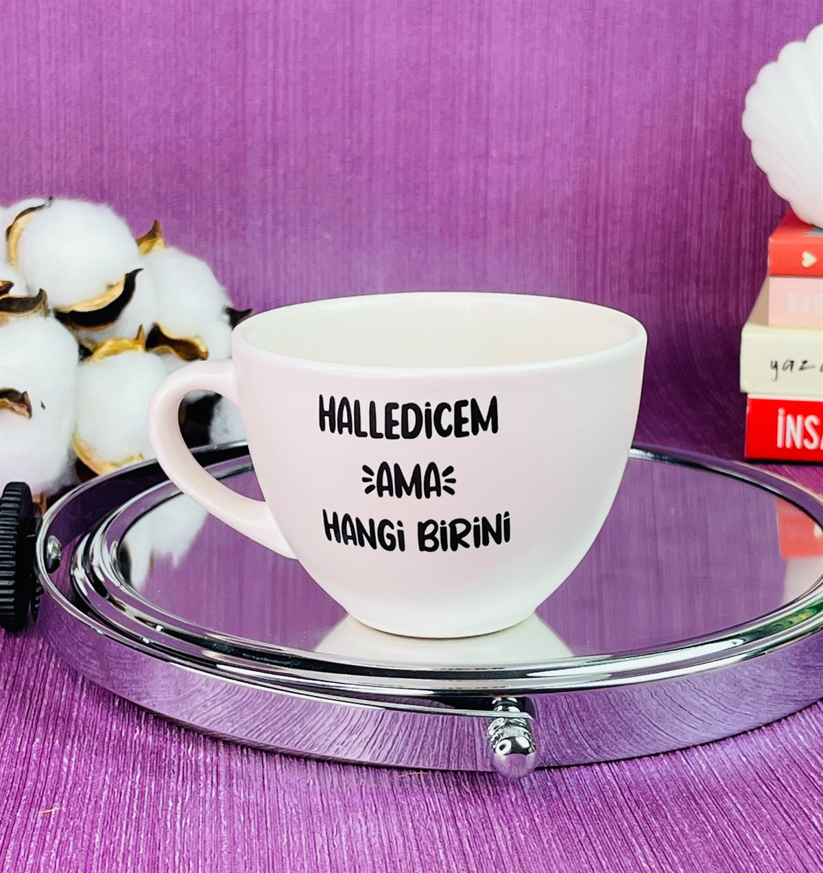 Halledicem Ama Hangi Birini Tasarımlı 6 Cm Kupa BardakgiftmodaGmkp100254