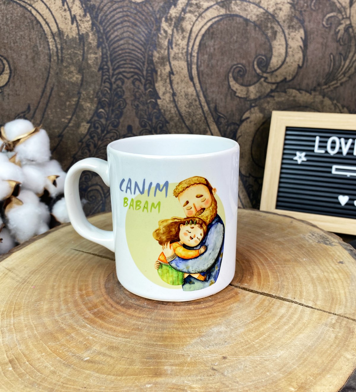 Canım Babam Tasarımlı Kupa BardakgiftmodaGmkp100593