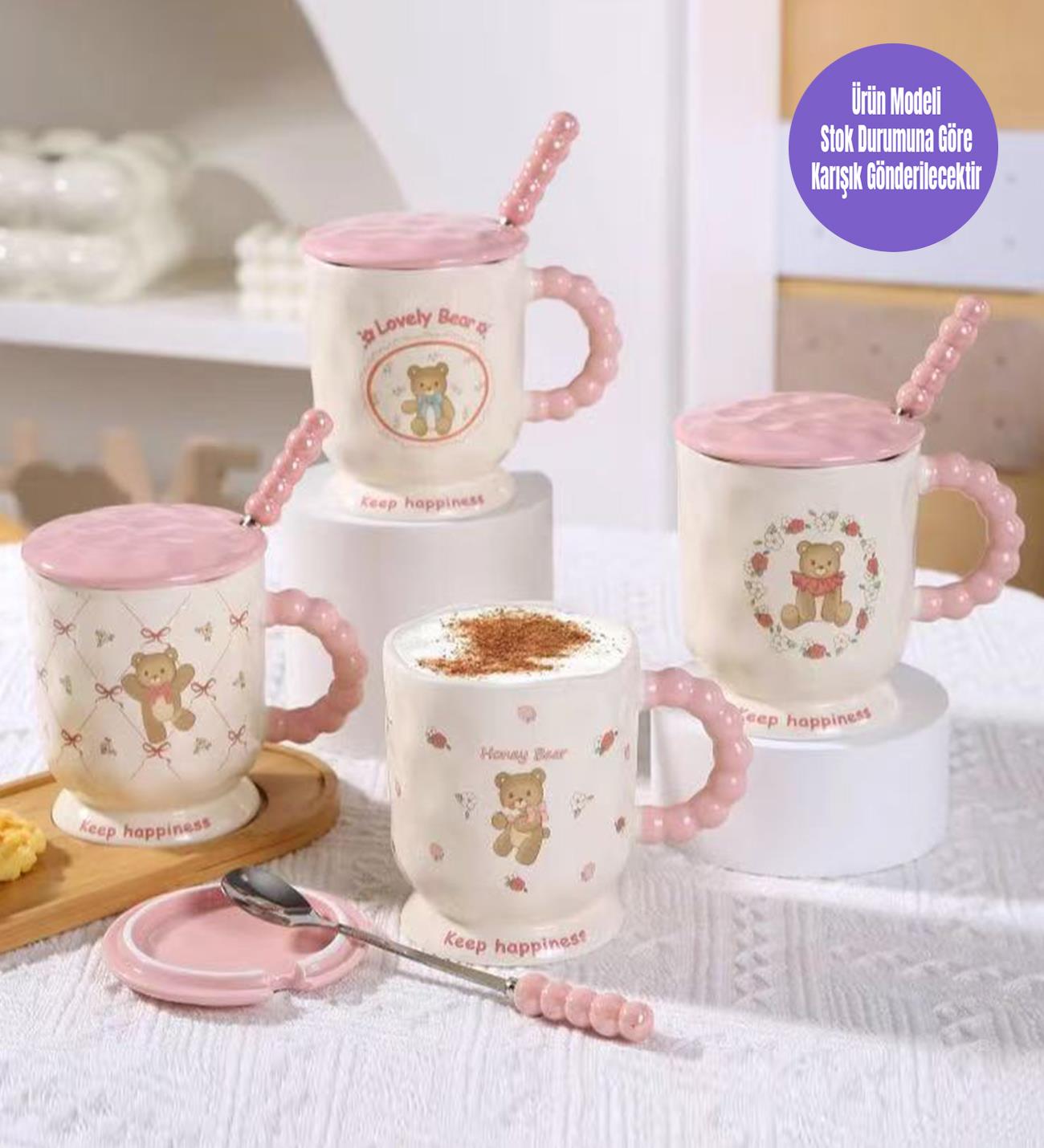 Aşk Ayıcığı Temalı Seramik KupagiftmodaBM-1984