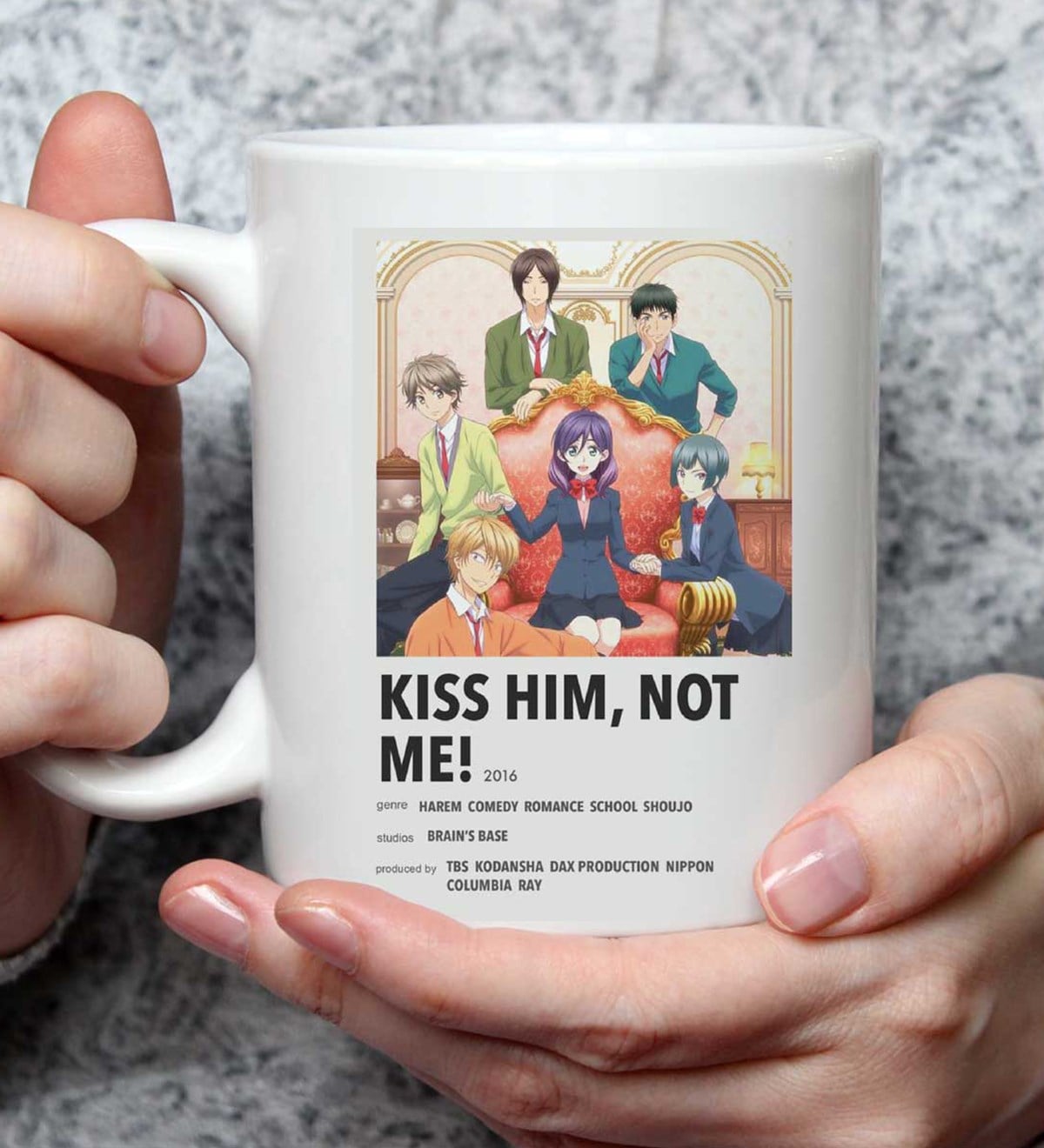 Kiss Him Not Me Anime Tasarımlı Kupa BardakgiftmodaGmkp100485