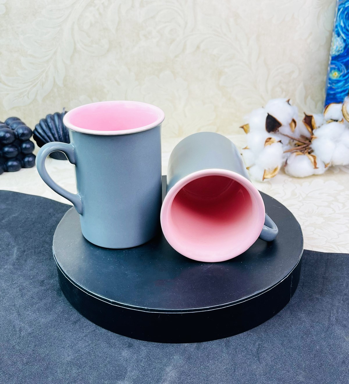 2'li İçi Renkli Kupa 250 MlgiftmodaGmkp100605