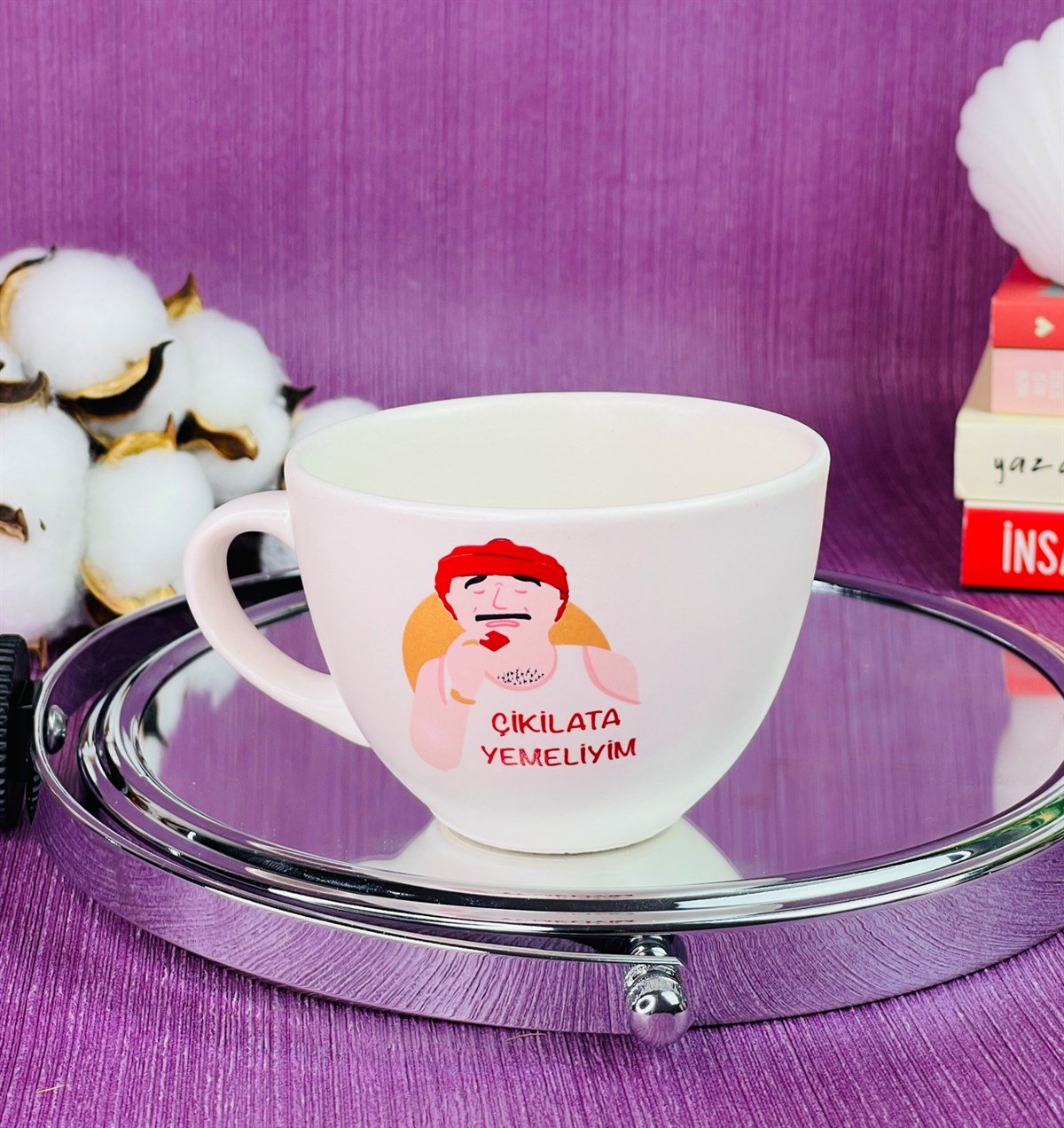 Çikilata Yemeliyim Tasarımlı 6 Cm Kupa BardakgiftmodaGmkp100270