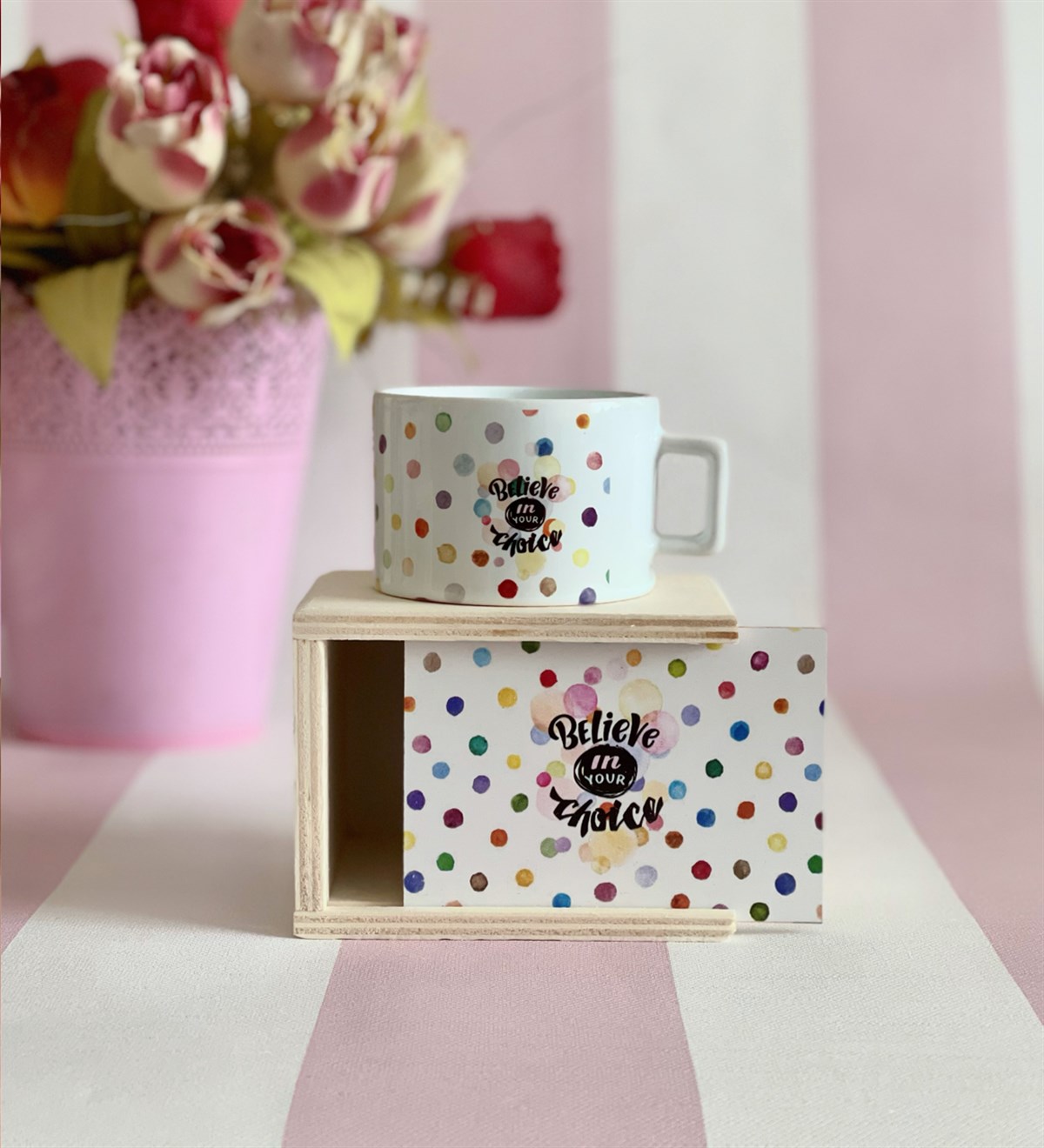 Believe İn Your Choice Tasarımlı Kutulu KupaGiftmodaGmkp100161