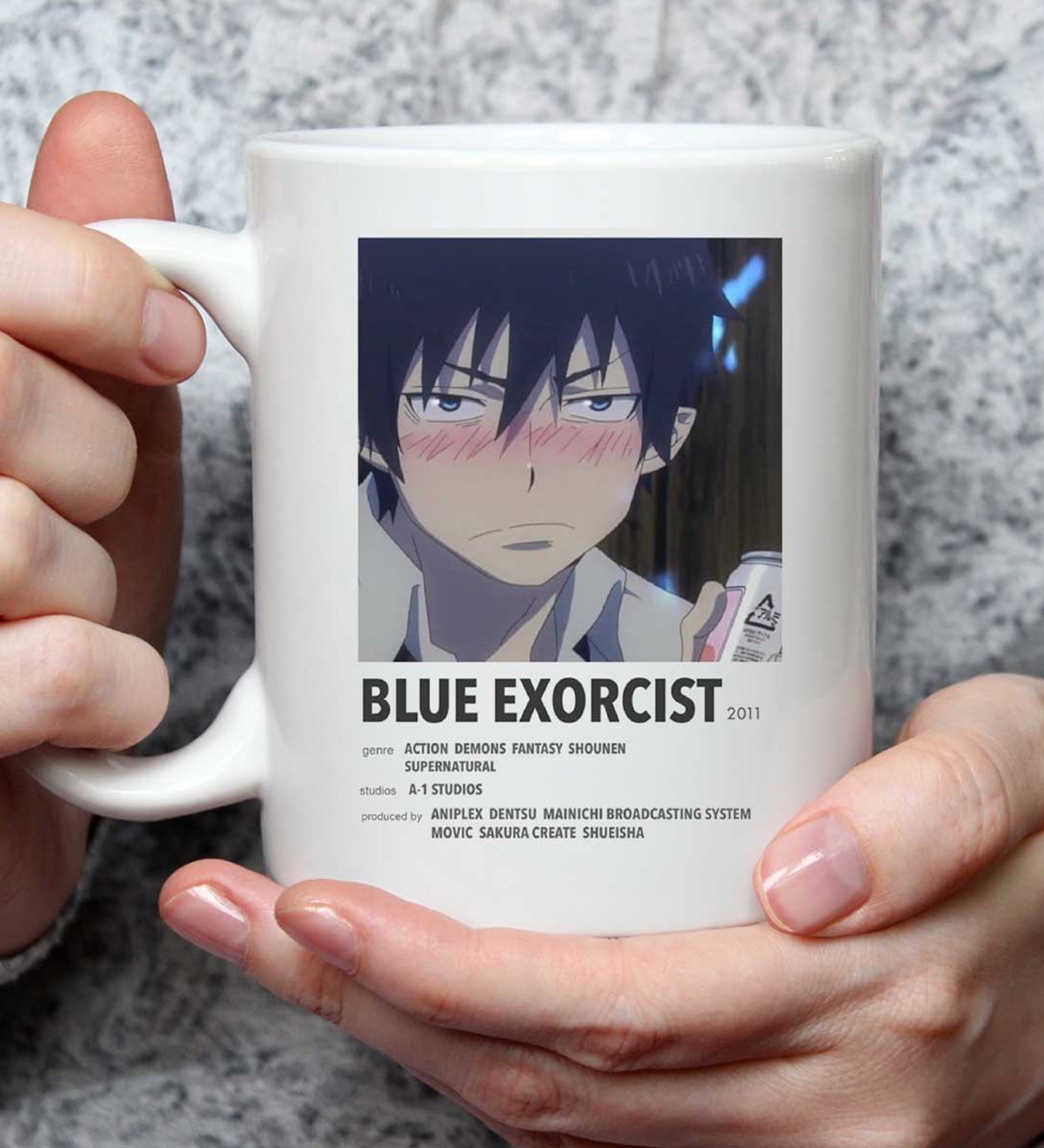 Blue Exorist Anime Tasarımlı Kupa BardakgiftmodaGmkp100451