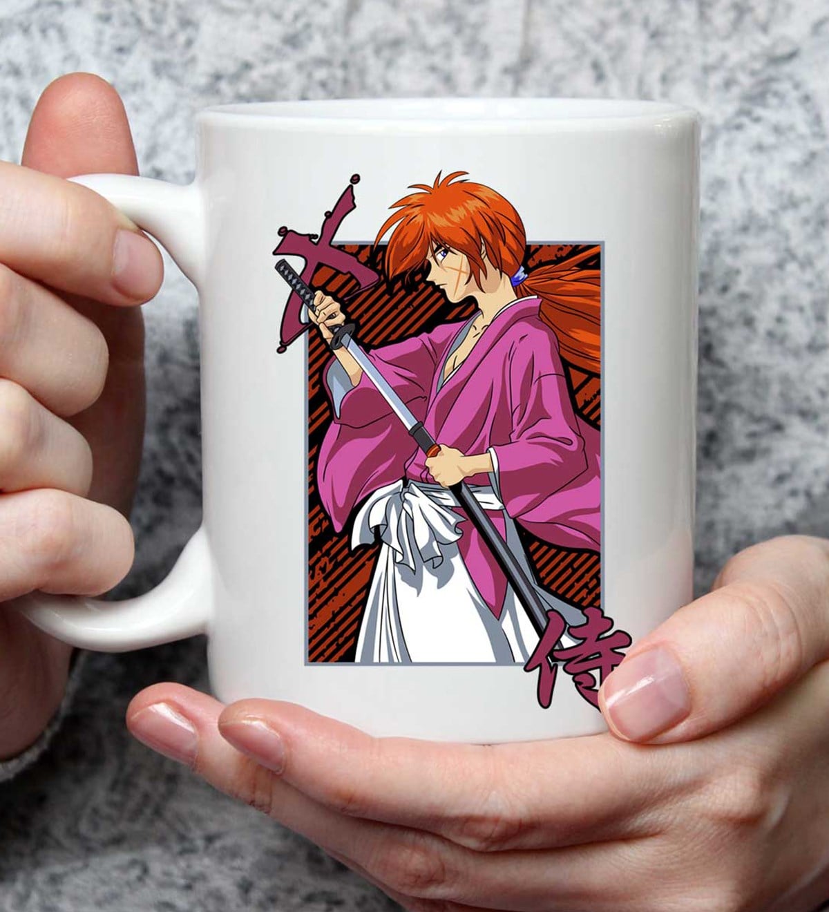 Samurai X Anime Tasarımlı Kupa BardakgiftmodaGmkp100500