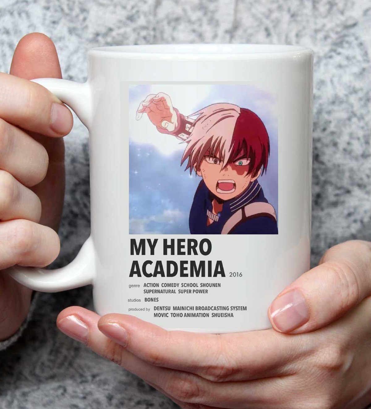 My Hero Academia Kunye Anime Tasarımlı Kupa BardakgiftmodaGmkp100531