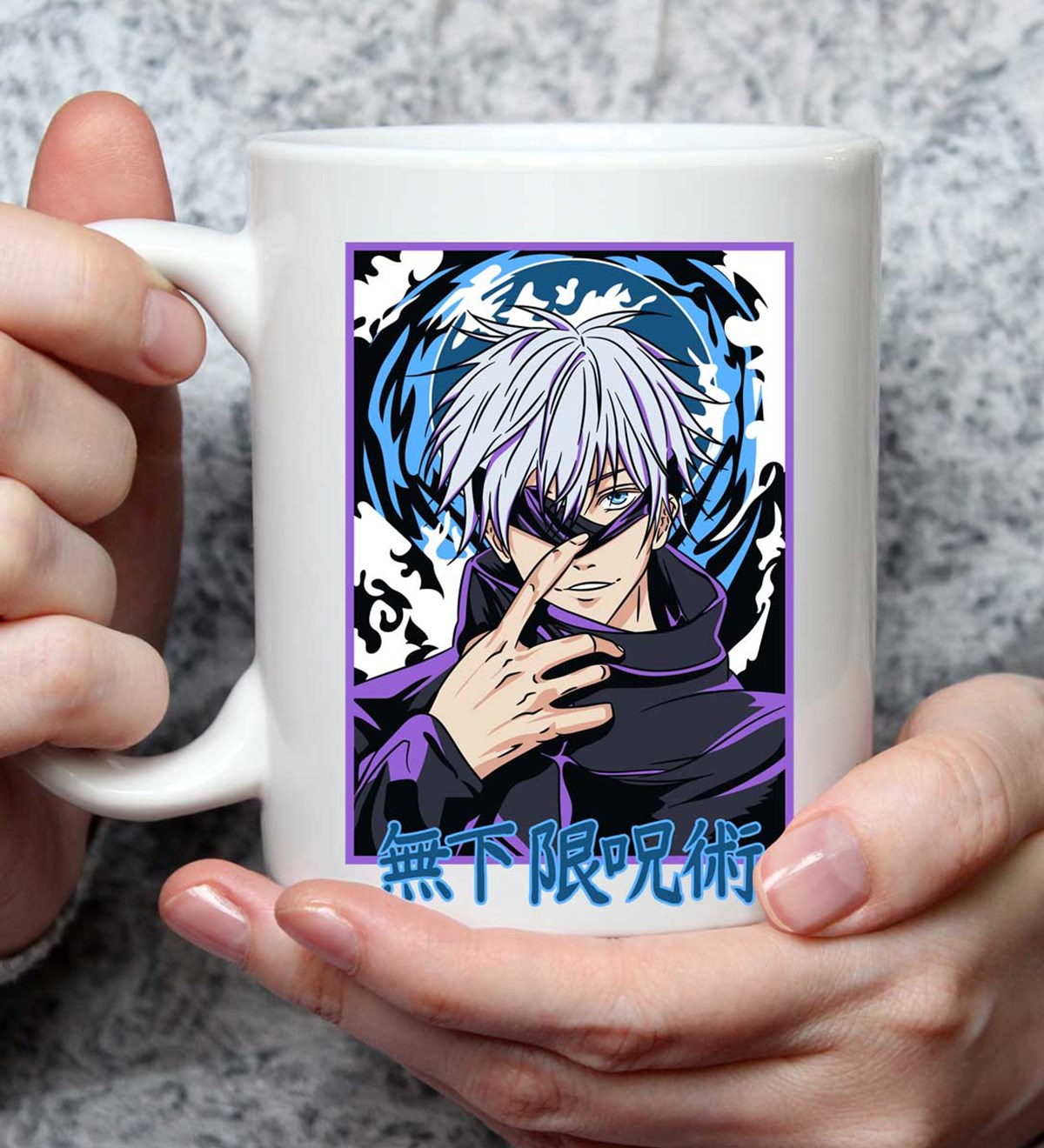 Satoru Gojo Anime Tasarımlı Kupa BardakgiftmodaGmkp100502