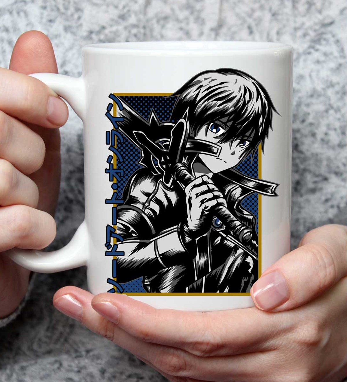 Kazuto Kirigaya Tasarımlı Kupa BardakgiftmodaGmkp100483