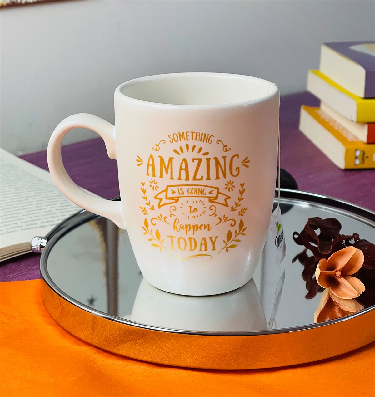 Amazing Gold Yazı Tasarımlı 9 Cm Kupa BardakgiftmodaGmkp100208