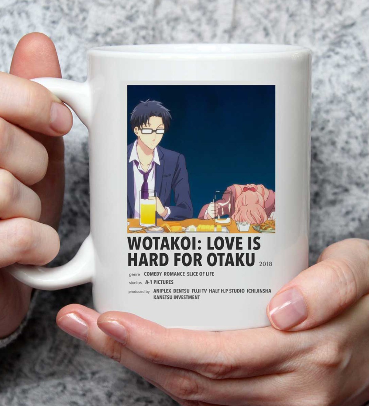 Wotakoi Love Is Hard For Otaku Anime Tasarımlı Kupa BardakgiftmodaGmkp100516