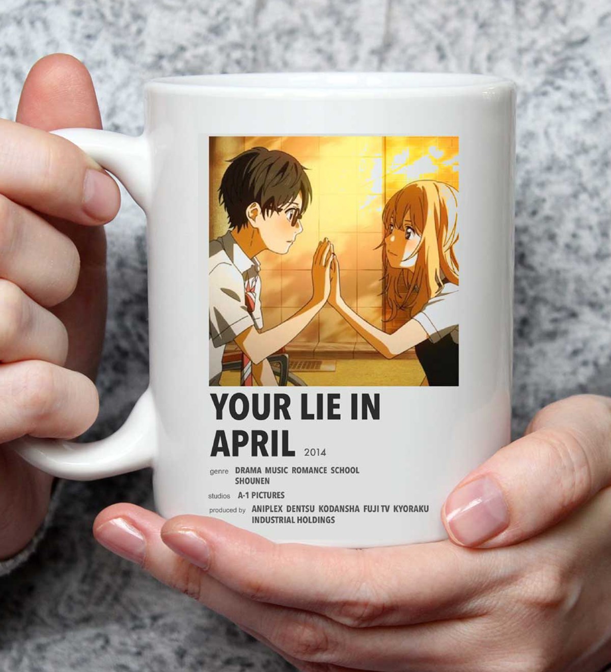 Your Lie in April Anime Tasarımlı Kupa BardakgiftmodaGmkp100519