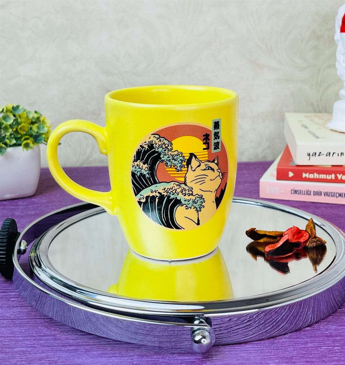 Anime Dalga Tasarımlı 9 Cm Kupa BardakgiftmodaGmkp100289