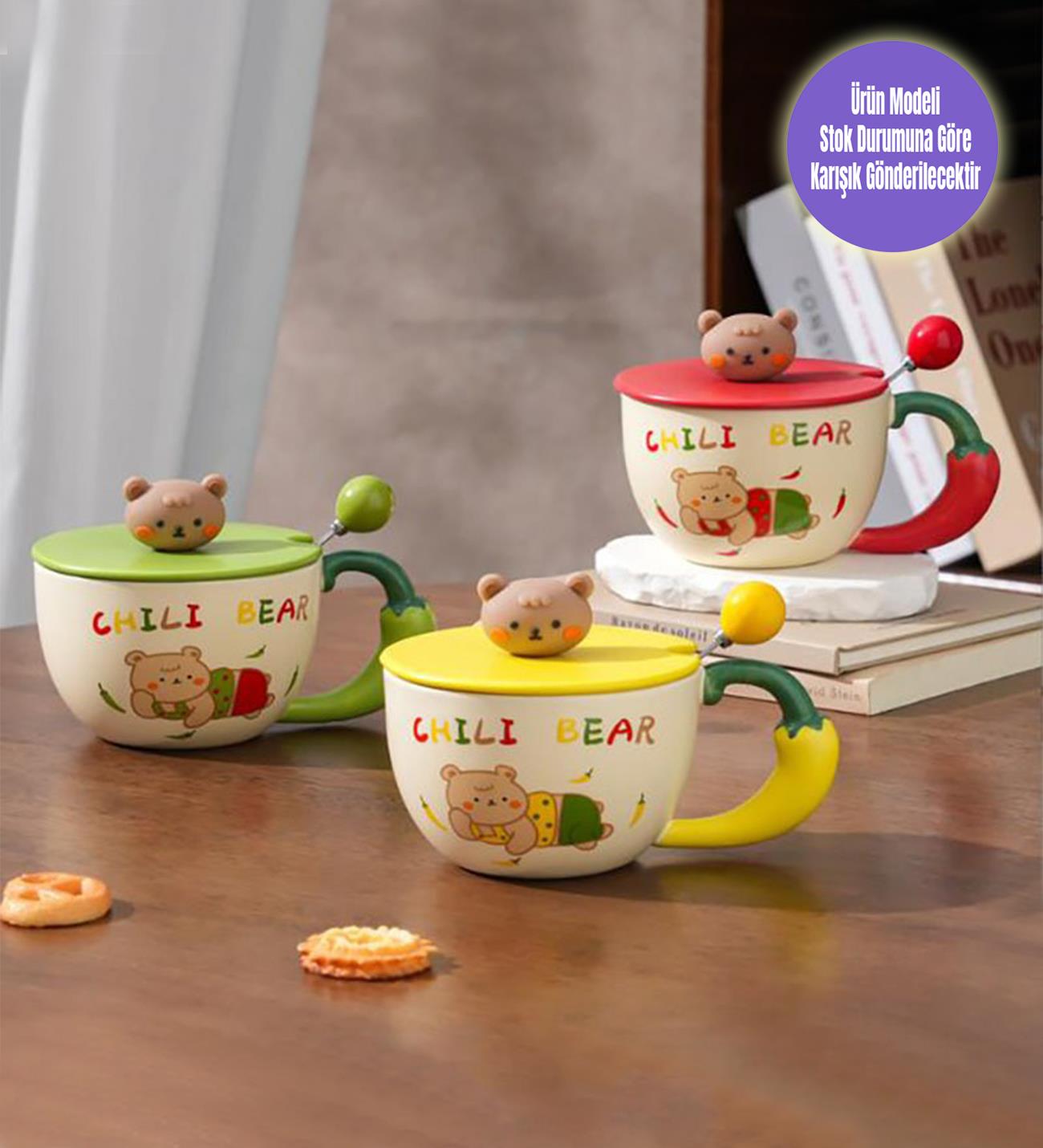 Sevimli Ayıcık Temalı Seramik KupagiftmodaBM-1938