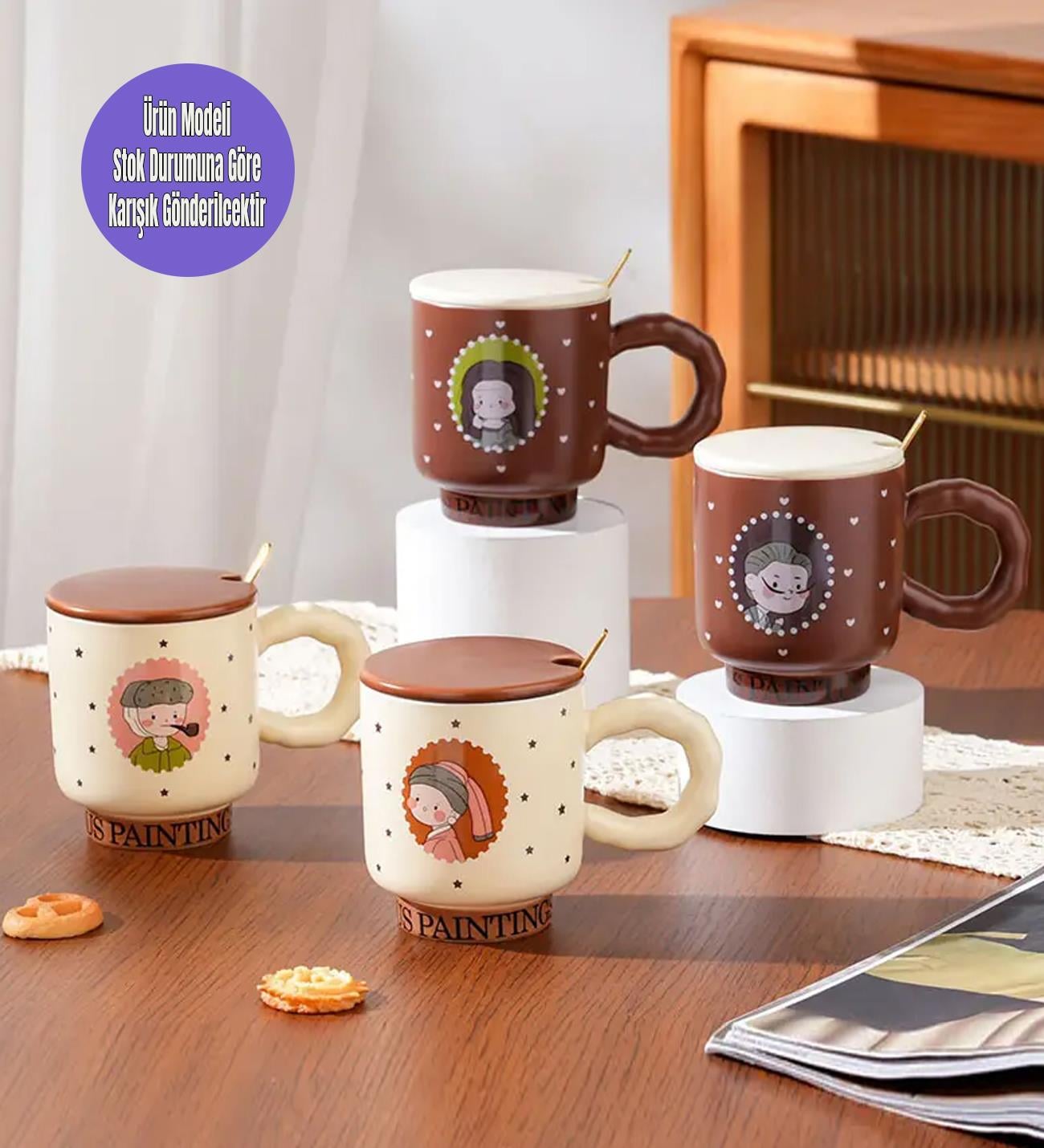 Ressam Art Figürlü Seramik KupagiftmodaBM-1483