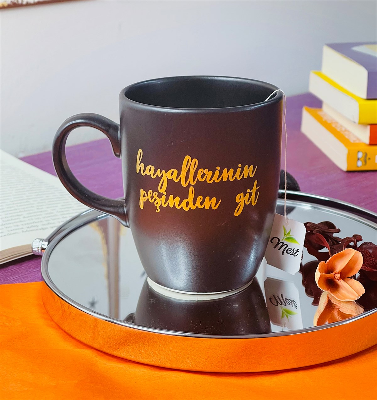 Hayallerinin Peşinden Git Tasarımlı 9 Cm Kupa BardakgiftmodaGmkp100226