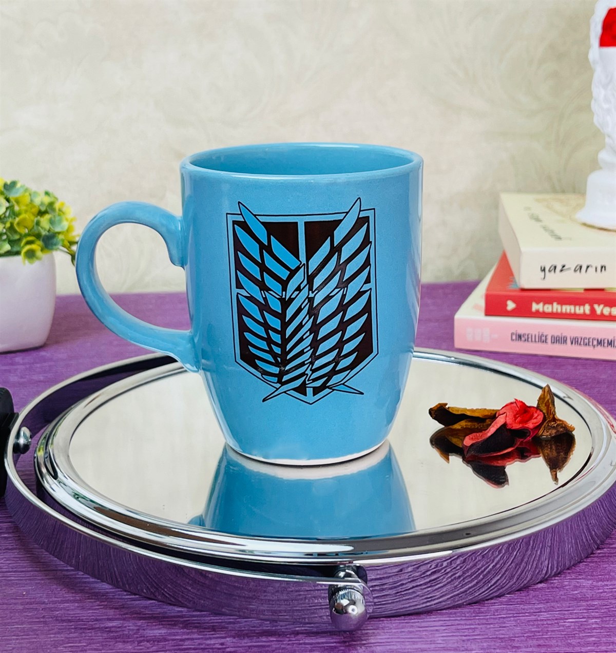 Attack On Titan Tasarımlı 9 Cm Kupa BardakgiftmodaGmkp100314