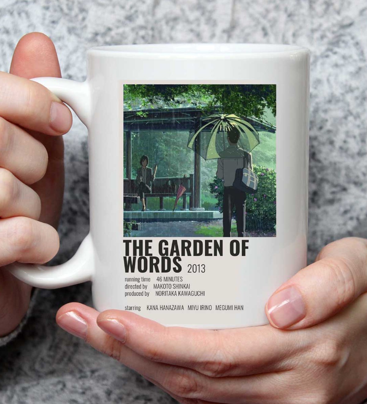 The Garden of Words Anime Tasarımlı Kupa BardakgiftmodaGmkp100549