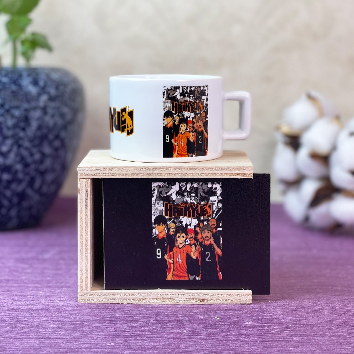 Haikyuu Tasarımlı Kutulu KupagiftmodaGmkp100348