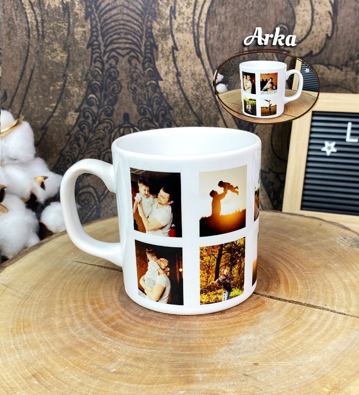 Kişiye Özel 10 Fotoğraflı Babalar Günü Kupa BardakgiftmodaGmkp100588