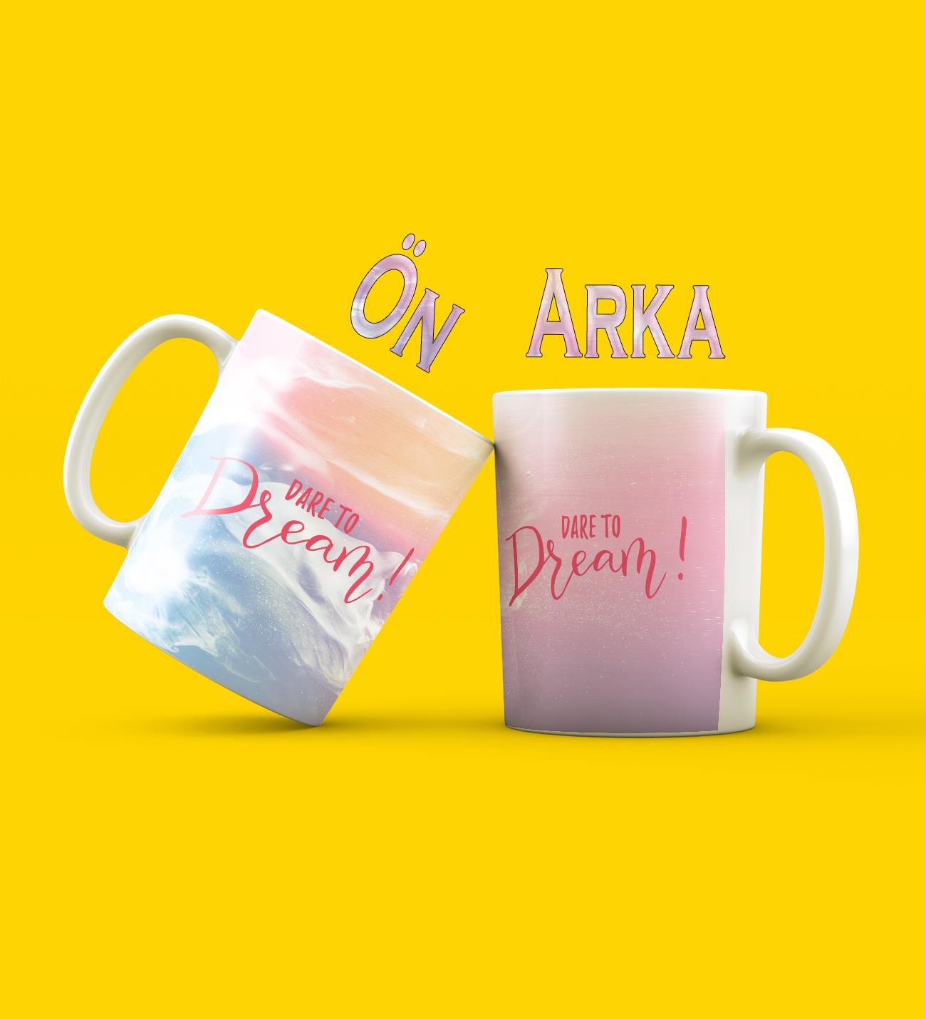 Dare To Tasarımlı Kupa BardakgiftmodaGmkp100624