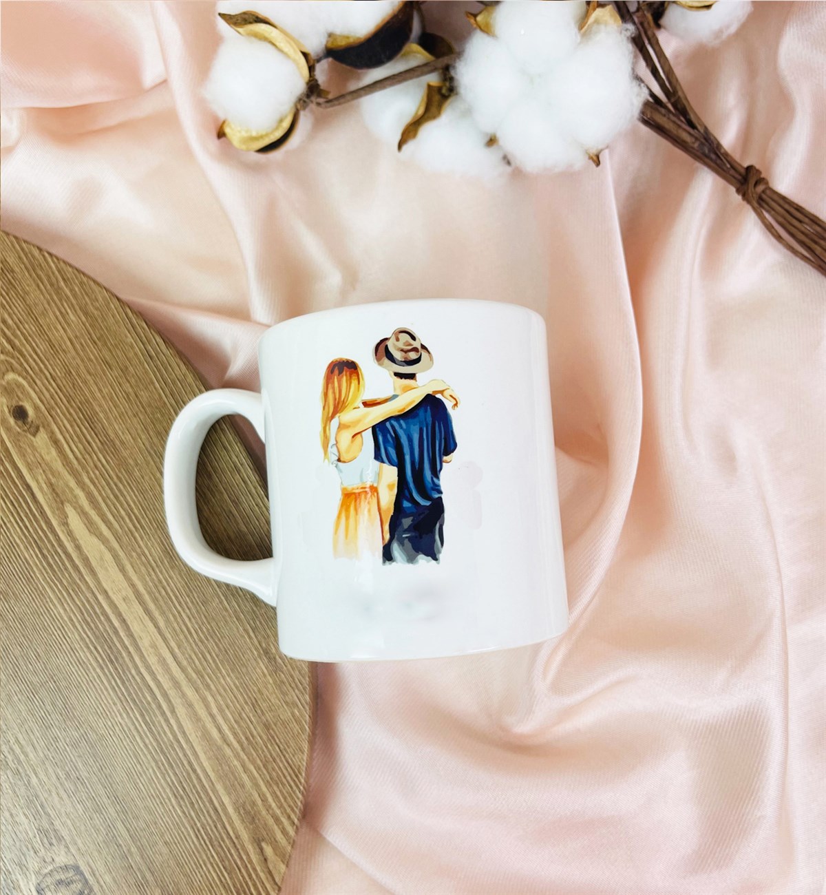 Karikatür Aşıklar Tasarımlı Kupa BardakgiftmodaGmkp100404