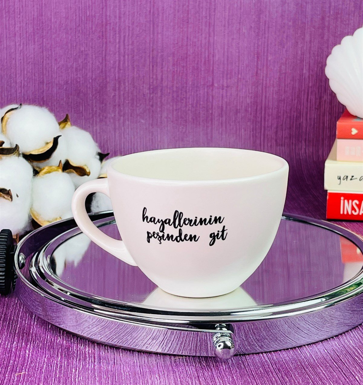 Hayallerinin Peşinden Git Tasarımlı 6 Cm Kupa BardakgiftmodaGmkp100256