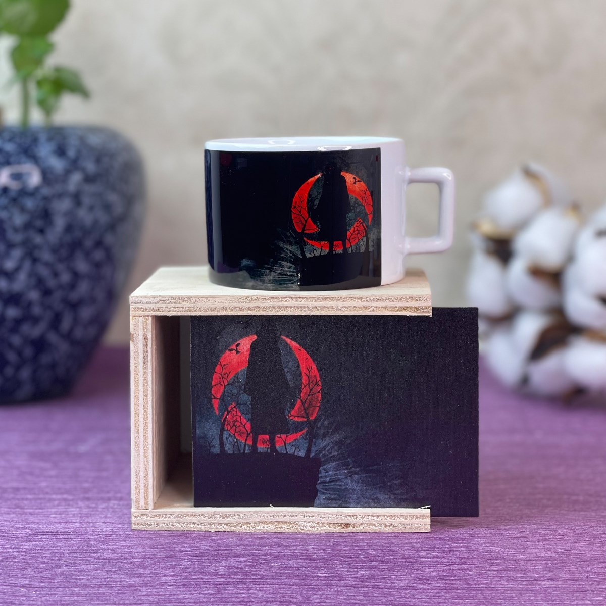 Naruto Uchiha Itachi Sharingan Tasarımlı Kutulu KupagiftmodaGmkp100340