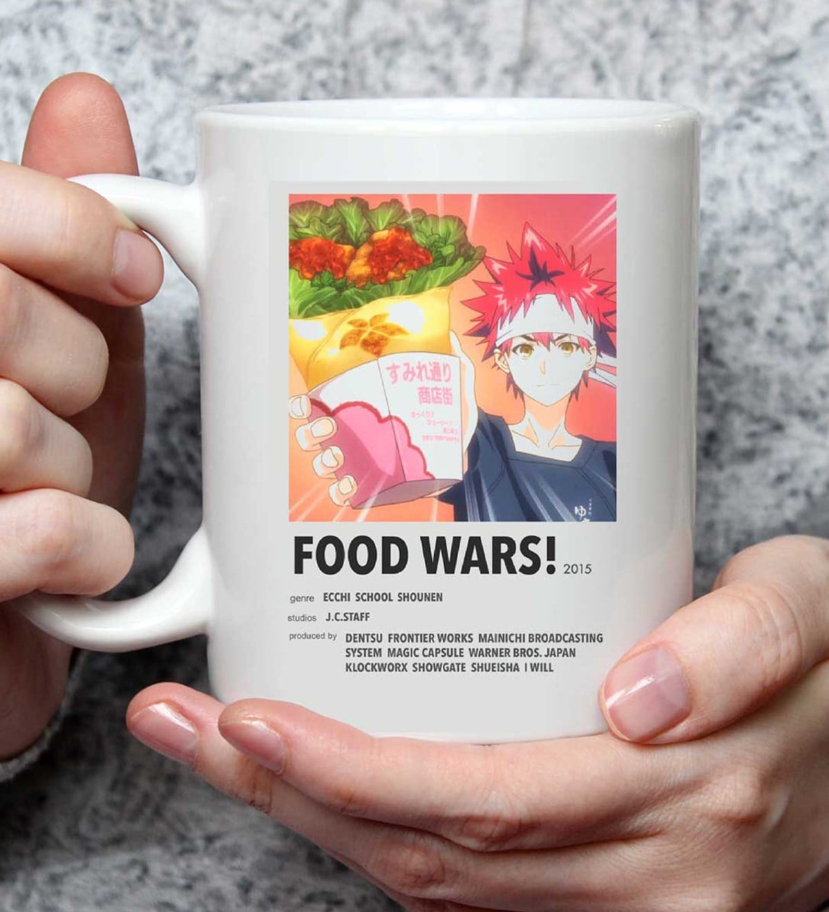 Food Wars Anime Tasarımlı Kupa BardakgiftmodaGmkp100467
