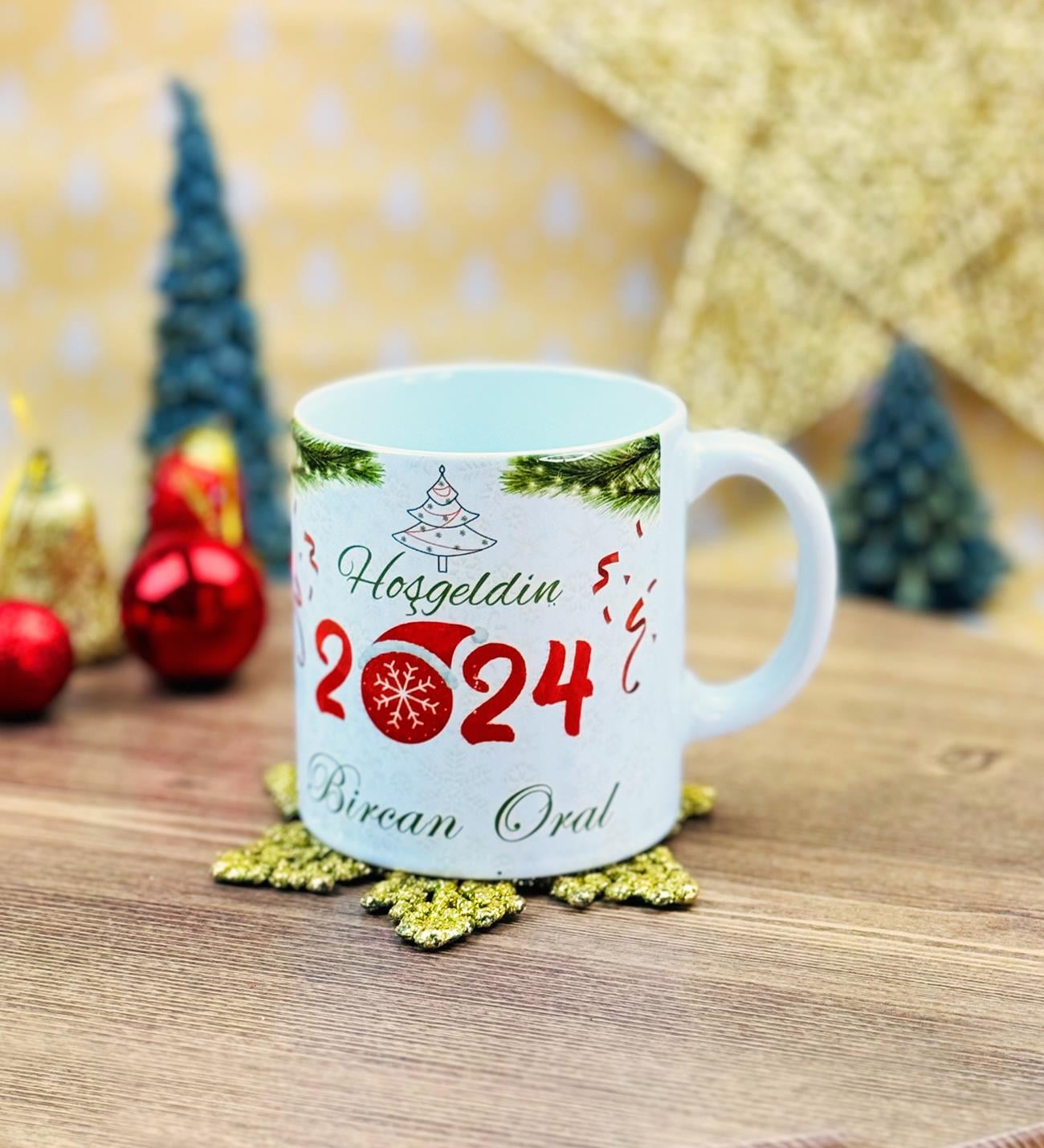 Kişiye Özel Yılbaşı Tasarımlı KupagiftmodaGmkp100375