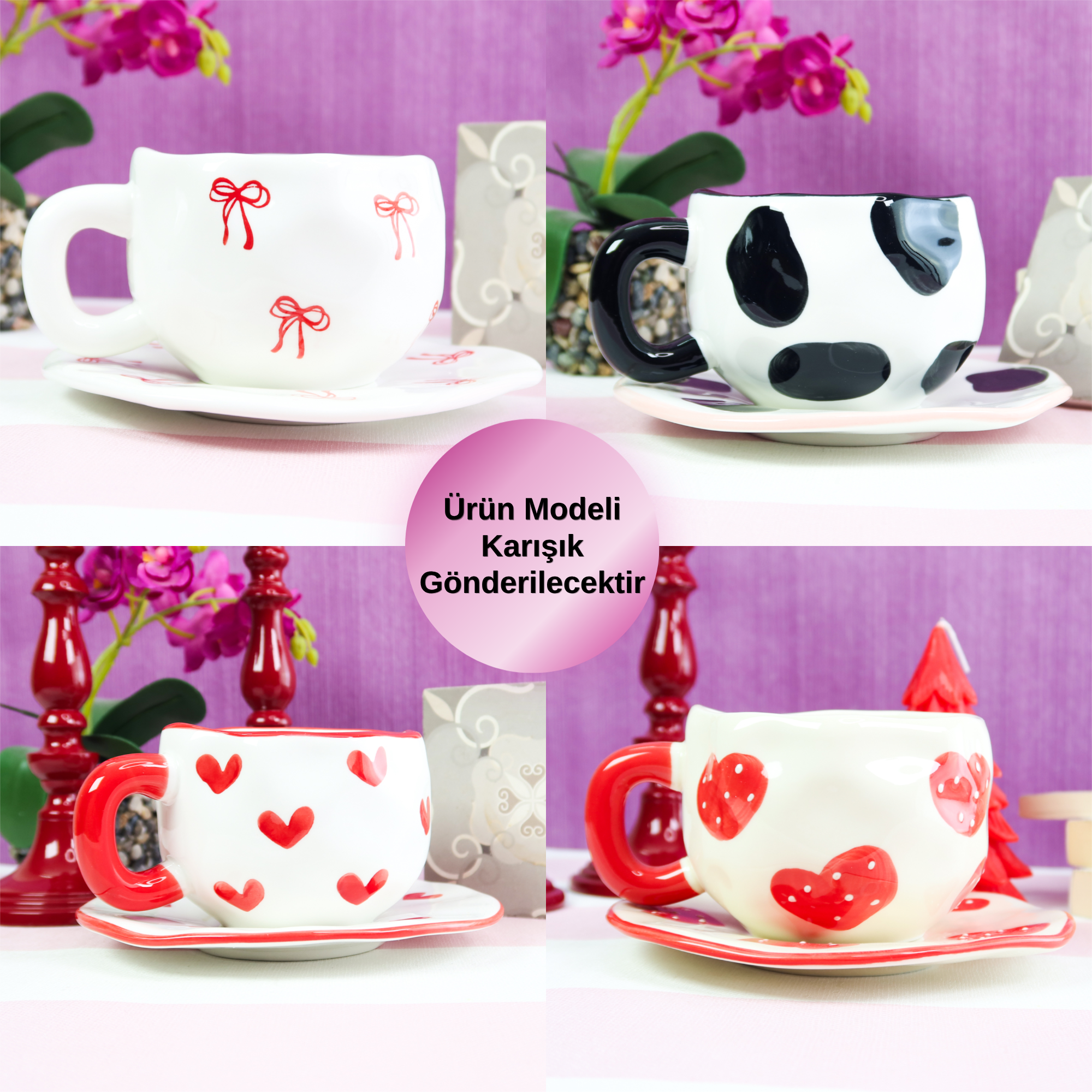 Karışık Desenli Kahve Kupası BM-2326giftmodaBM-2326