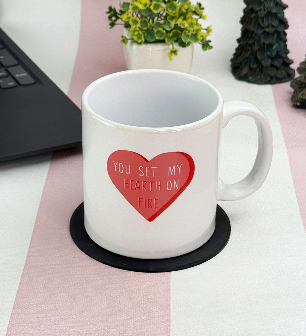 Kalbimi Ateşe Veriyorsun Tasarımlı Kupa BardakgiftmodaGmkp100641