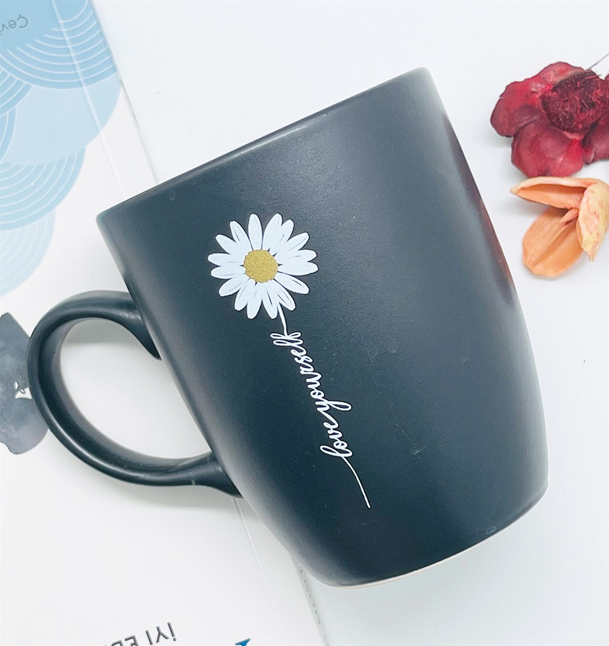 Papatya Love You Tasarımlı 9 Cm Kupa BardakgiftmodaGmkp100235