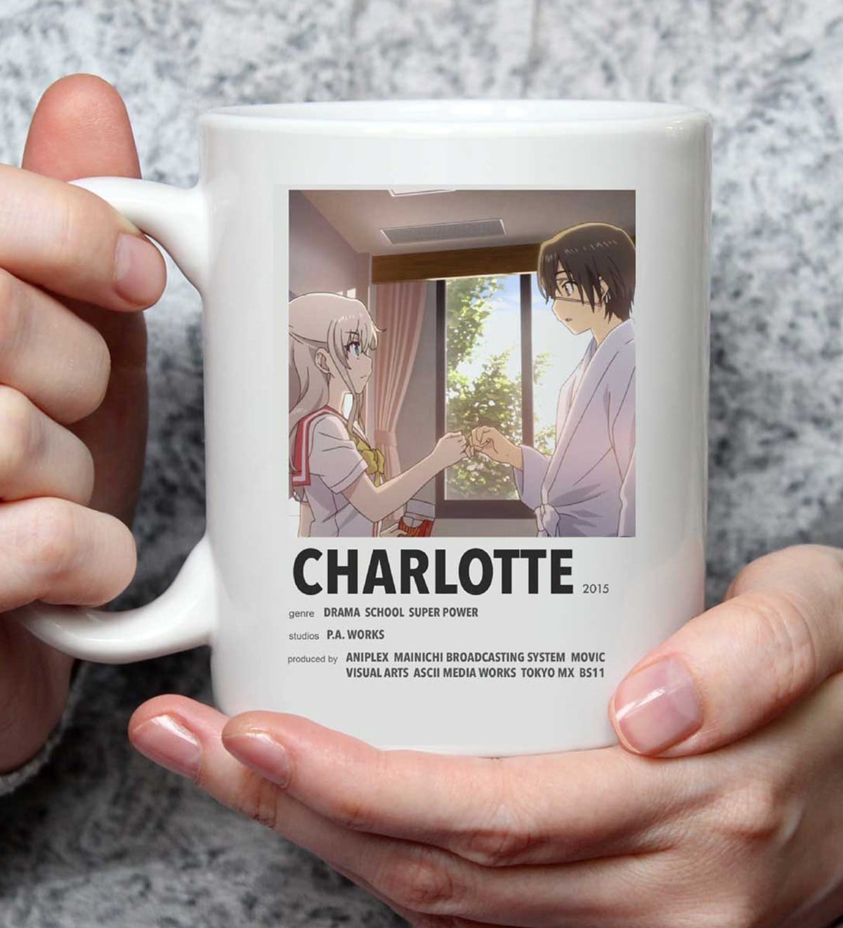 Charlotte Tasarımlı Kupa BardakgiftmodaGmkp100454