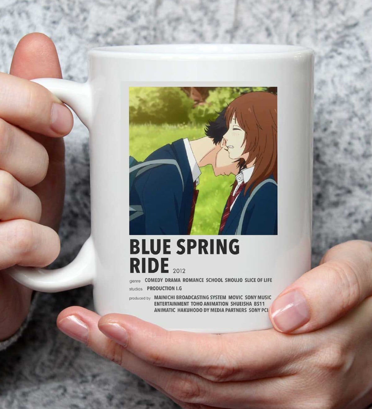 Blue Spring Ride Tasarımlı Kupa BardakgiftmodaGmkp100525