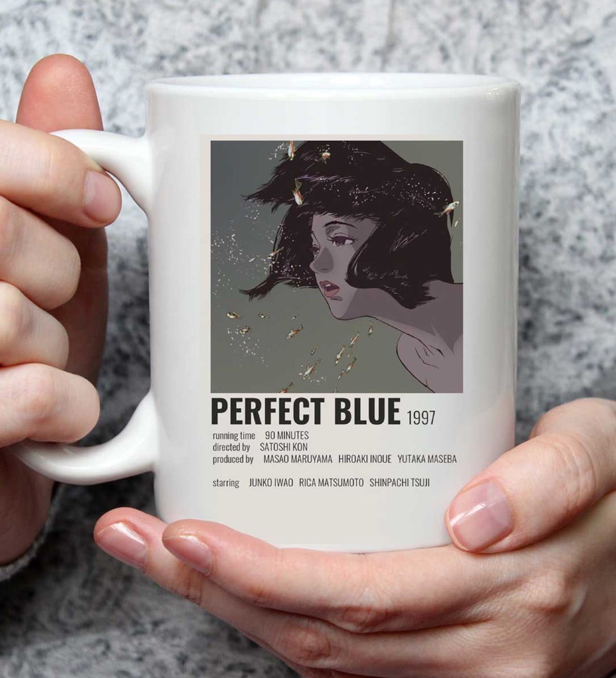 Perfect Blue Tasarımlı Kupa BardakgiftmodaGmkp100494