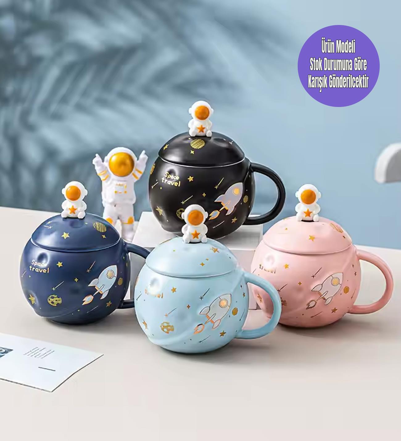 Astronot Tasarımlı Seramik KupagiftmodaBM-1482