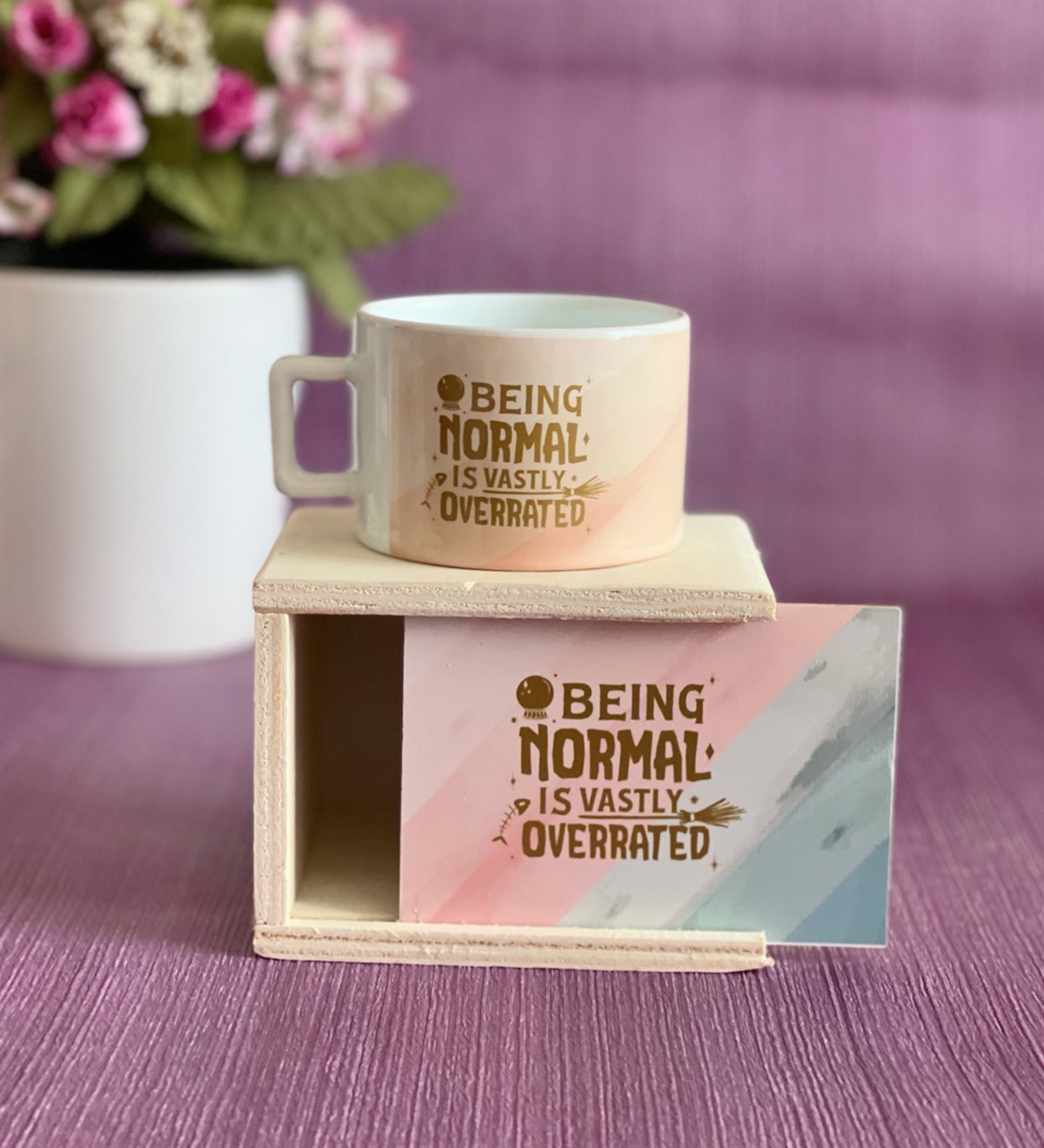 Being Normal Tasarımlı Kutulu KupaGiftmodaGmkp100163