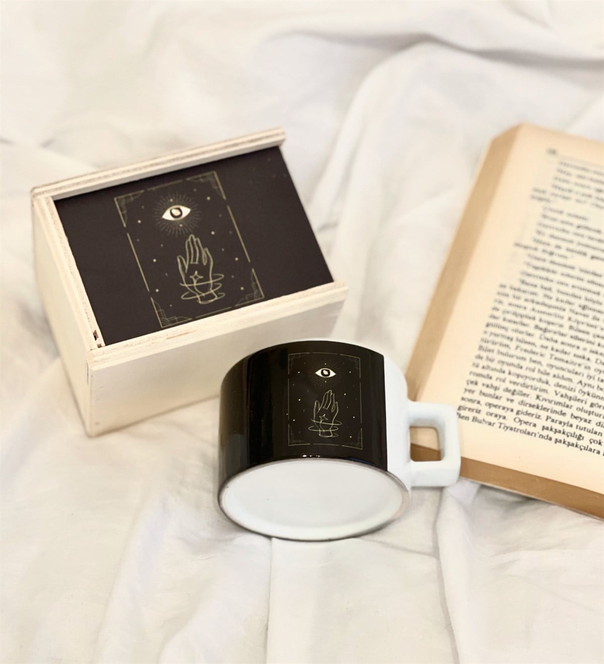 Tarot Üçüncü Göz Tasarımlı Kutulu KupaGiftmodaGmkp100136