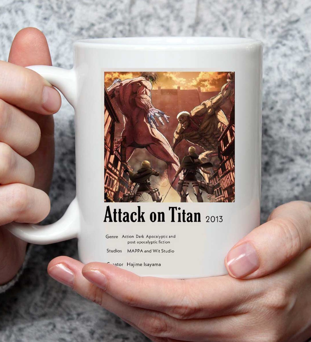 Attack On Titan Kunye Anime Tasarımlı Kupa BardakgiftmodaGmkp100520