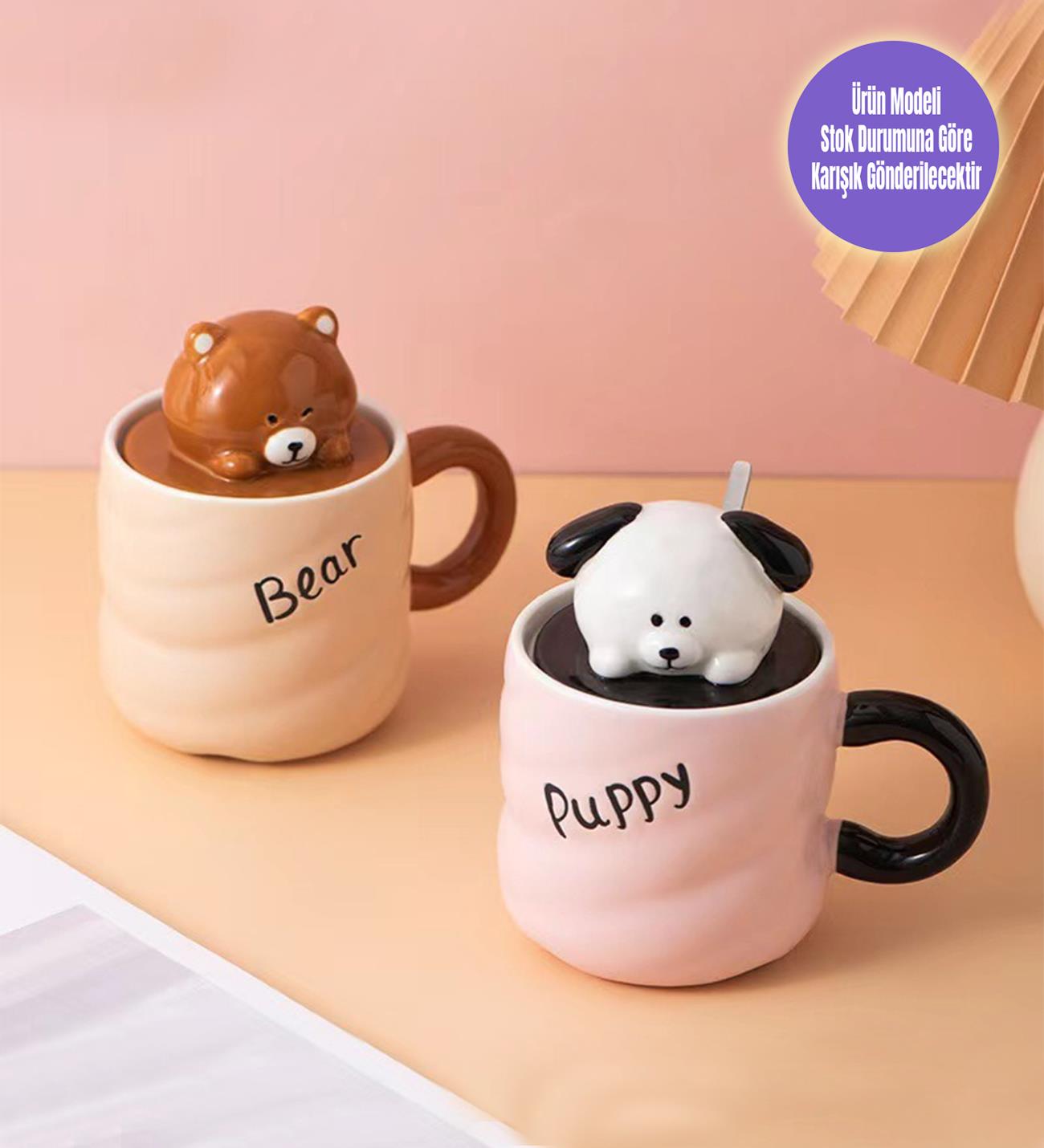 Minik Dostlar Temalı Seramik KupagiftmodaBM-1948