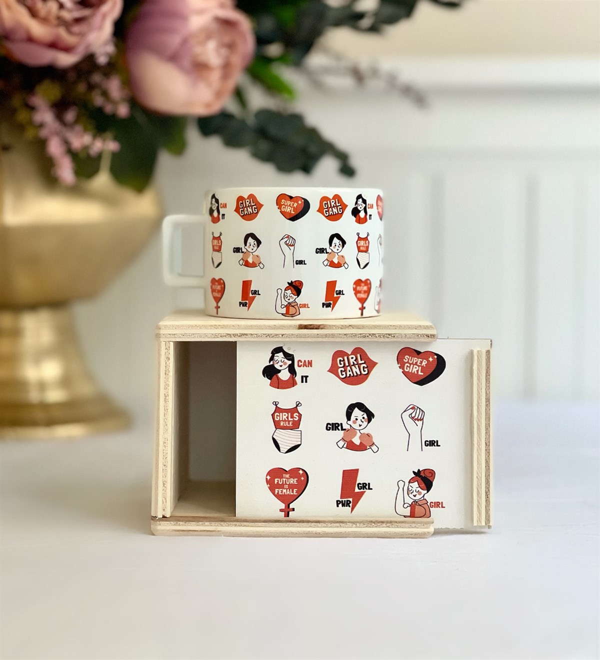 Girl Gang Tasarımlı Kutulu KupaGiftmodaGmkp100146